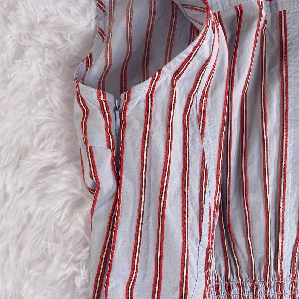Derek Lam 10 Crosby Shirt Dress Sz 4‎ Striped Satina Preppy Academia - Picture 10 of 12